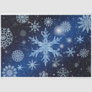 christmas snowflakes tissue paper