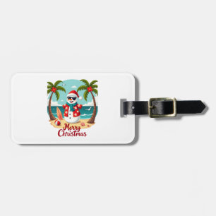 christmas Snowman (1) Luggage Tag