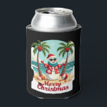 christmas Snowman (3) Can Cooler<br><div class="desc">christmas Snowman (3)</div>