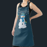 Christmas Snowman Apron<br><div class="desc">Christmas Snowman Apron Whether you are cooking at home, hosting a summer BBQ, or creating arts & crafts- do so in style with our fully customisable aprons! Made of a top quality polyester, our fully sublimation designs will definitely make a great impression on your guests. Available in 3 sizes for...</div>