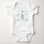 Christmas Snowman Baby Bodysuit<br><div class="desc">Christmas Snowman Baby Bodysuit</div>