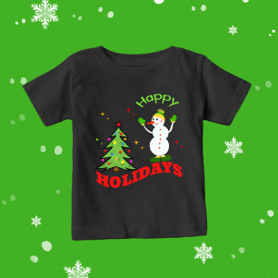 Christmas snowman  baby T-Shirt