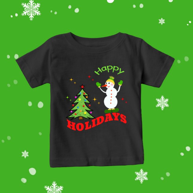 Christmas snowman  baby T-Shirt (Creator Uploaded)