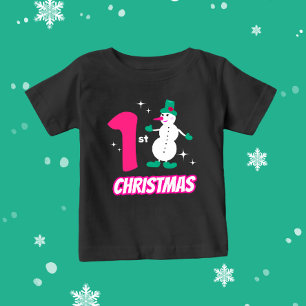 Christmas snowman  baby T-Shirt