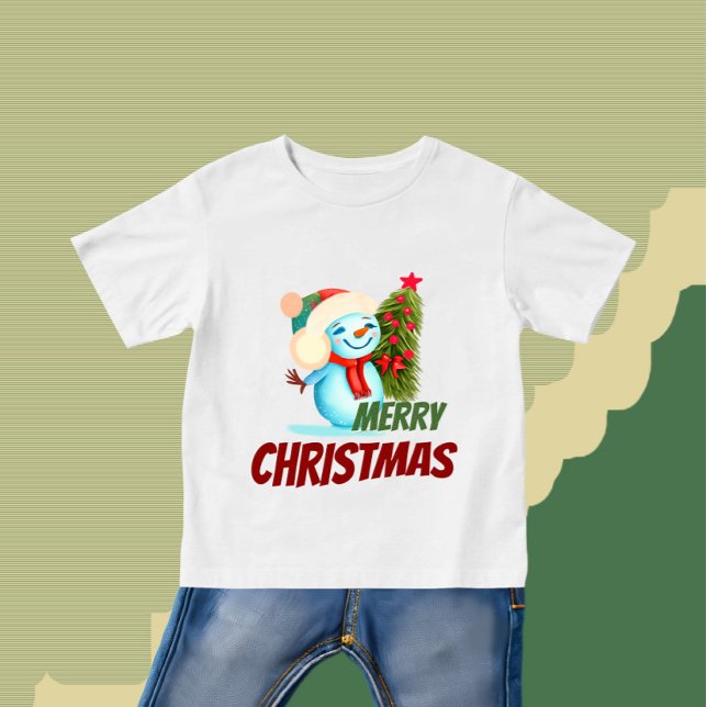Christmas snowman baby T-Shirt (Creator Uploaded)