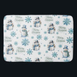 Christmas Snowman Bath Mat<br><div class="desc">Christmas Snowman Bath Mat</div>