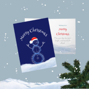 Christmas snowman card