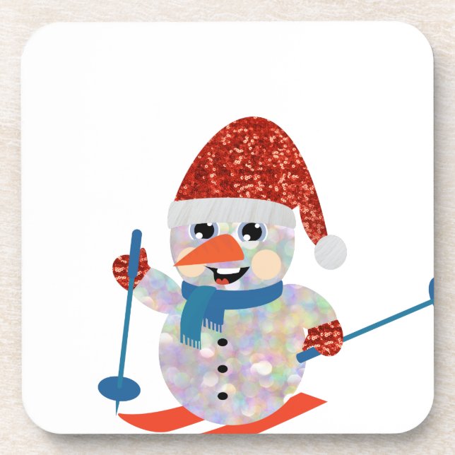 christmas snowman coaster (Front)