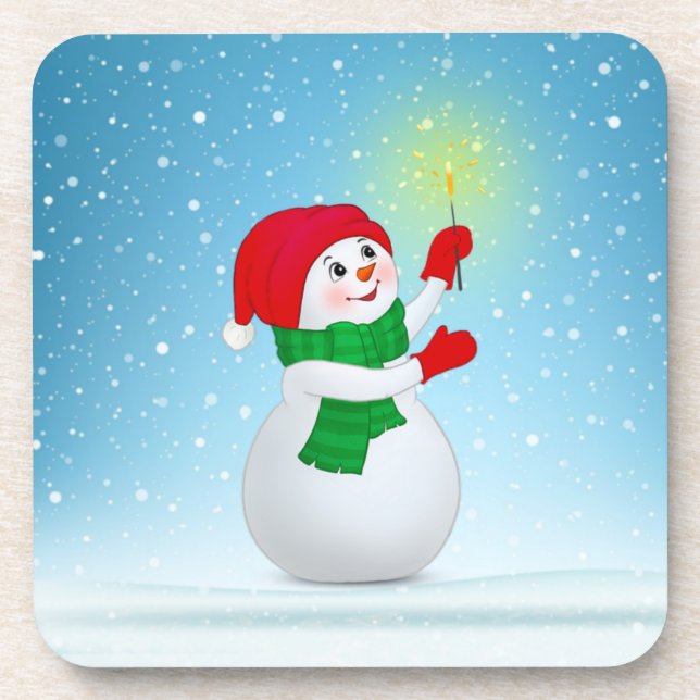 Christmas Snowman Coaster (Front)
