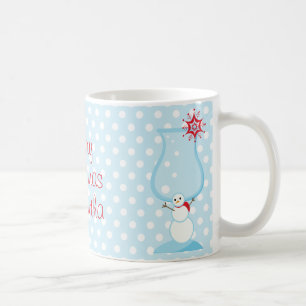 Christmas Snowman Cocktail Merry Christmas Coffee Mug