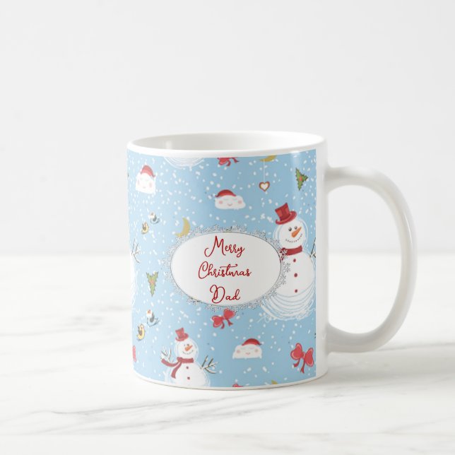 Christmas Snowman Coffee Mug (Right)