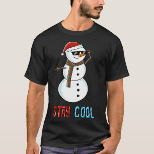 Christmas snowman cool T-Shirt