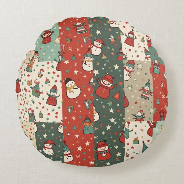 Christmas Snowman Cushion (Front)