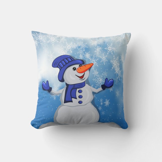 Christmas Snowman Cushion (Front)