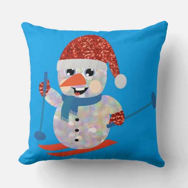 christmas snowman cushion (Front)