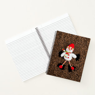Christmas snowman decoration notebook