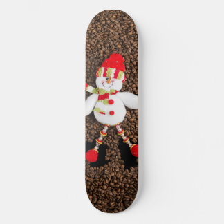 Christmas snowman decoration skateboard