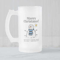 Christmas Snowman Design with Personal Greeting