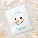 Christmas Snowman Favour Bags<br><div class="desc">Get ready for the coolest Christmas party ever with these funny holiday-themed favour bags featuring a cute snowman with a carrot nose. Personalise them with your own wording and impress your guests with your originality!</div>