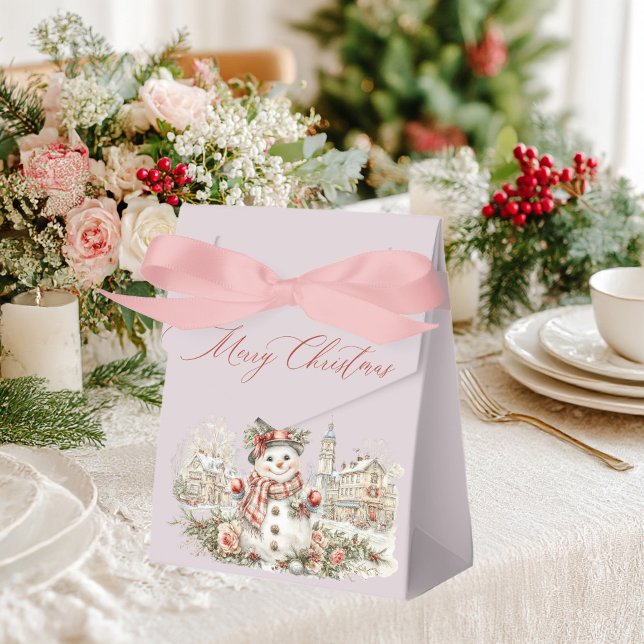 Christmas snowman favour box (Creator Uploaded)