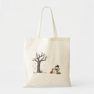 Christmas Snowman Fox And Deer Woodland Animal  Tote Bag