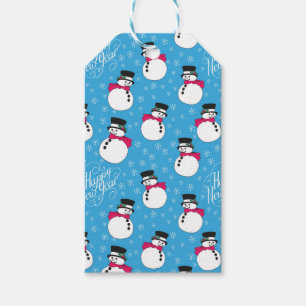 Christmas snowman gift tags