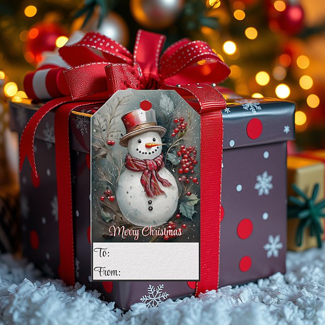 Christmas snowman  gift tags (Creator Uploaded)
