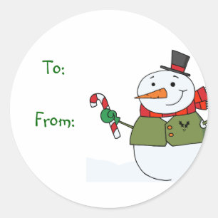 Christmas Snowman Gift Tags