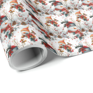 Christmas Snowman Gift Wrapping Paper Holiday Wrap