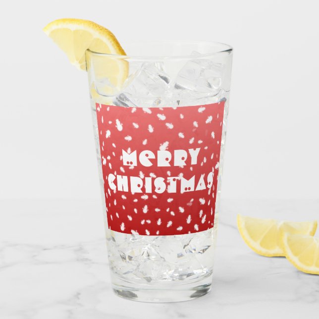 Christmas Snowman Glass (Front Ice)