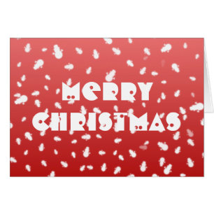 Christmas Snowman Greeting Card