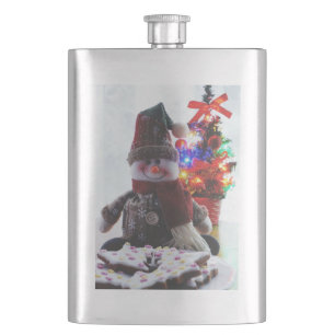 CHRISTMAS SNOWMAN HIP FLASK