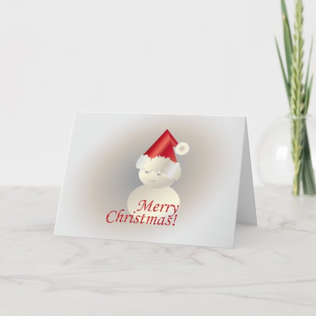 Christmas Snowman Holiday Card (Front)