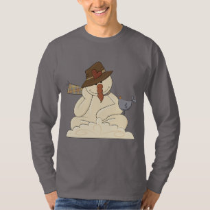 Christmas snowman Holiday cartoon t-shirt