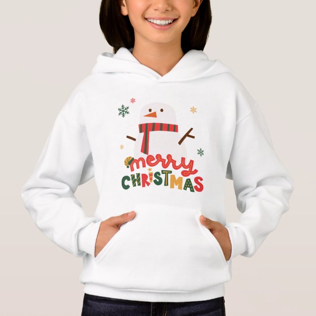 Christmas Snowman Hoodie (Front)
