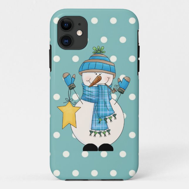 Christmas Snowman iPhone5 Barely there case (Back)