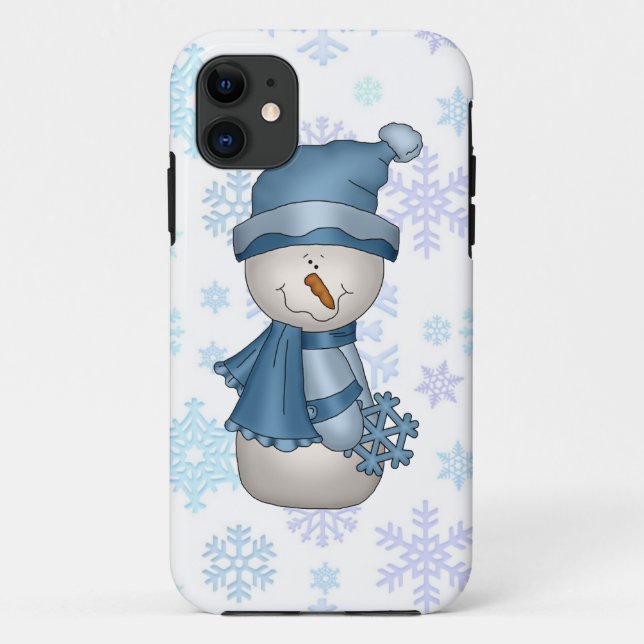 Christmas Snowman iPhone5 case mate barely there (Back)