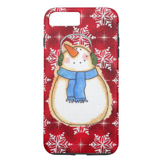 Christmas snowman iPhone 7 plus tough case
