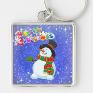 Christmas Snowman Key Ring