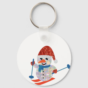 christmas snowman key ring