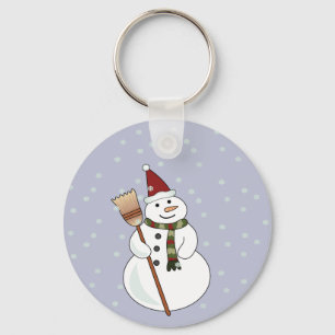 Christmas Snowman Keychain