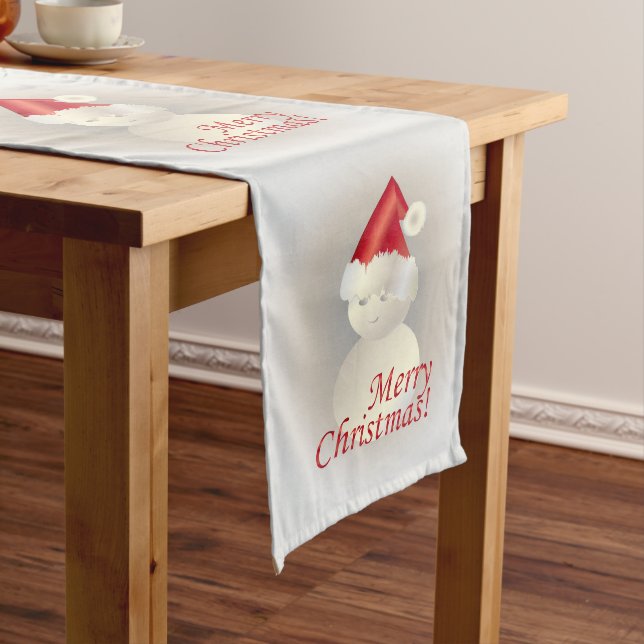 Christmas Snowman Long Table Runner (In Situ)