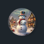 Christmas Snowman Magnet<br><div class="desc">christmas snowman magnet</div>