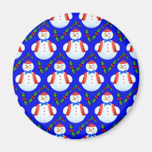 christmas snowman magnet