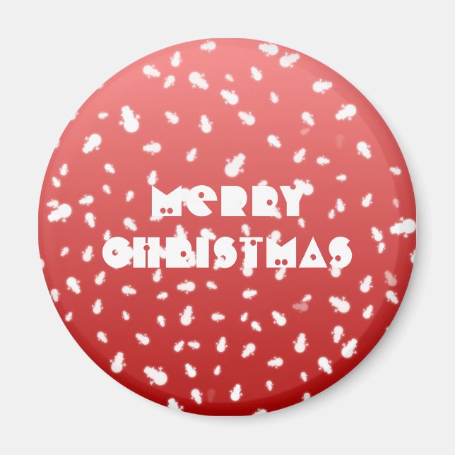 Christmas Snowman Magnet (Front)