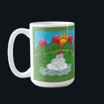 Christmas snowman mug<br><div class="desc">"Melting Snowman"  This is a whimsical design that I created many years ago when I first moved to the desert.  It can get pretty warm here at Christmas and a snowman might not have much of a chance.</div>