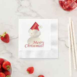 Christmas Snowman Napkin