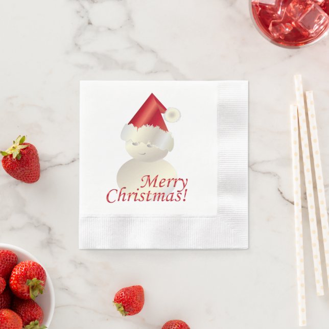 Christmas Snowman Napkin (Insitu)