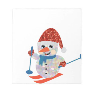 christmas snowman notepad