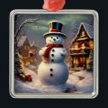 Christmas Snowman Ornament<br><div class="desc">christmas snowman ornament</div>